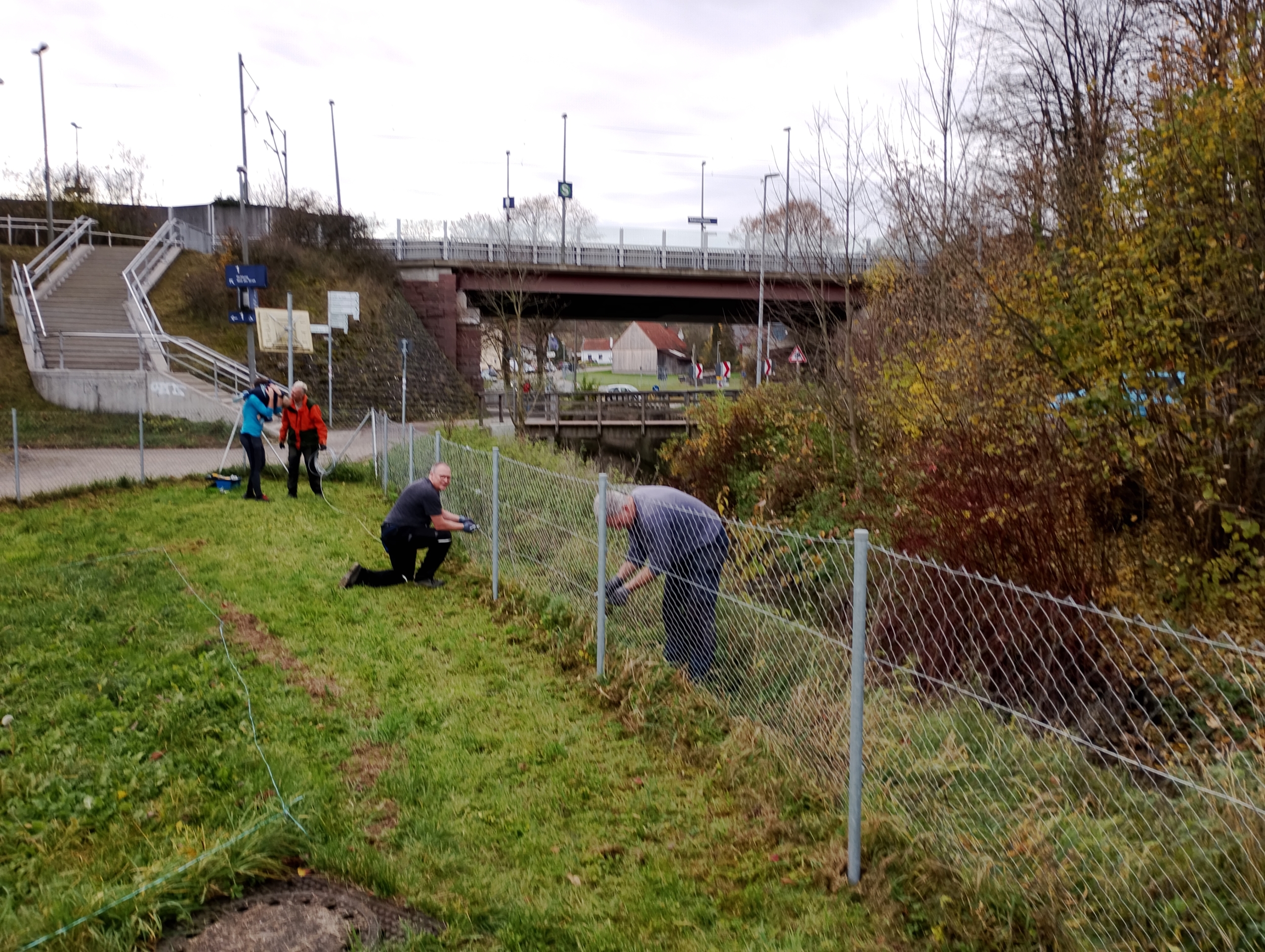 Mitglieder beim Arbeitseinsatz im November 2025
